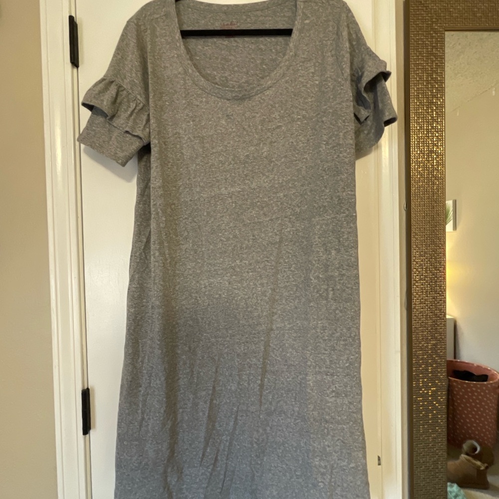 Isabel Maternity by Ingrid & Isabel Gray Long Sleeve Dress